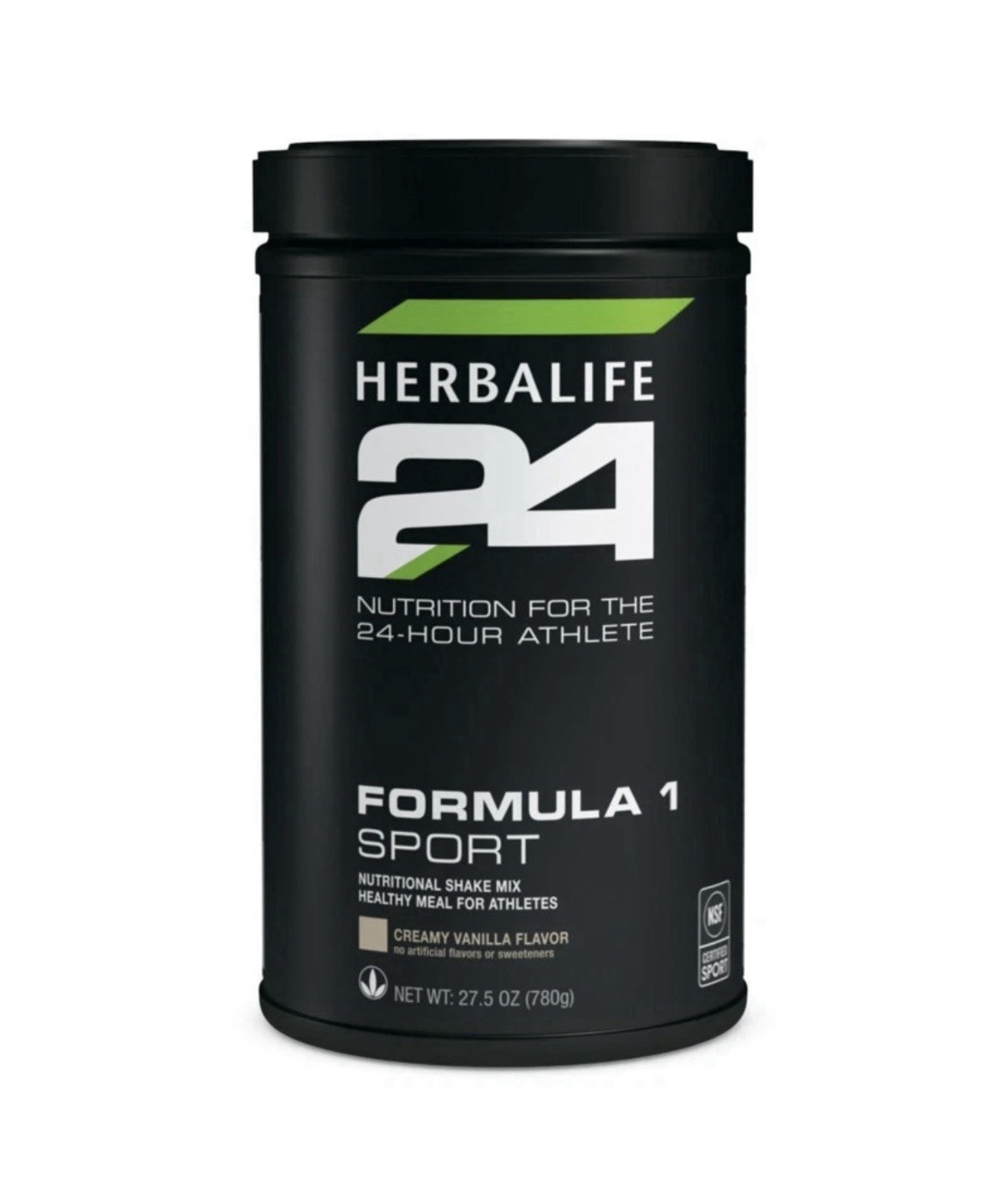 Herbalife 24 Formula 1 Sport Shake Creamy Vanilla Powder 27.5oz No Artificial F…