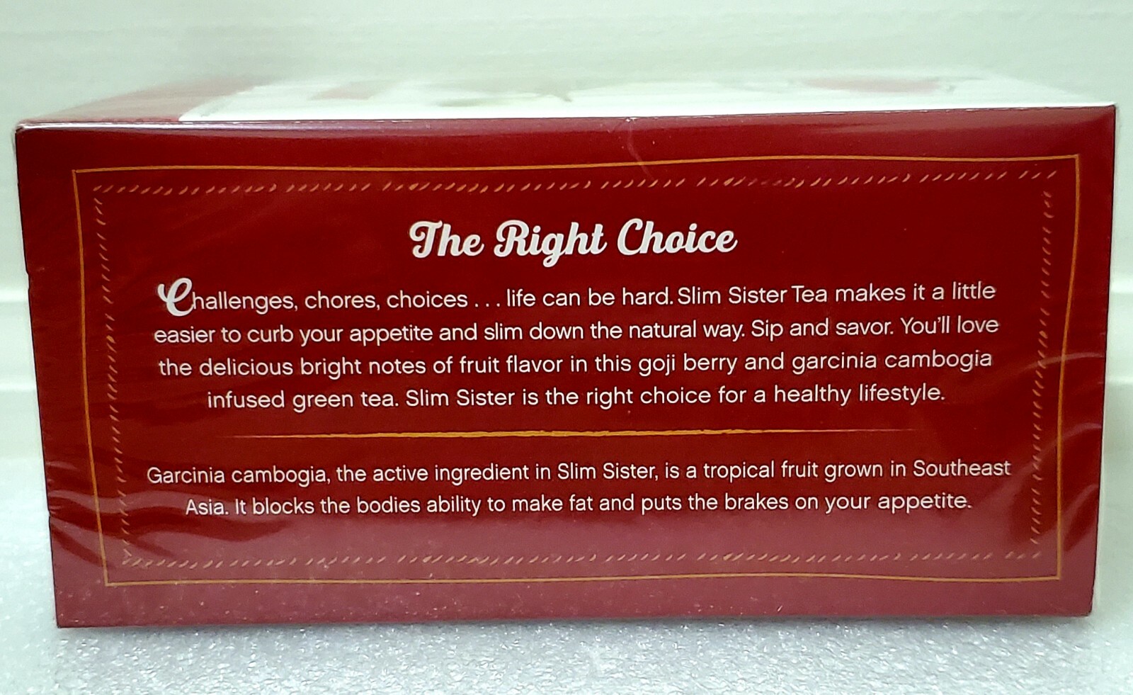 SLIM SISTER GOJI BERRY GREEN TEA A NATURALLY SLIMMING TEA WITH GARCINIA CAMBOGIA