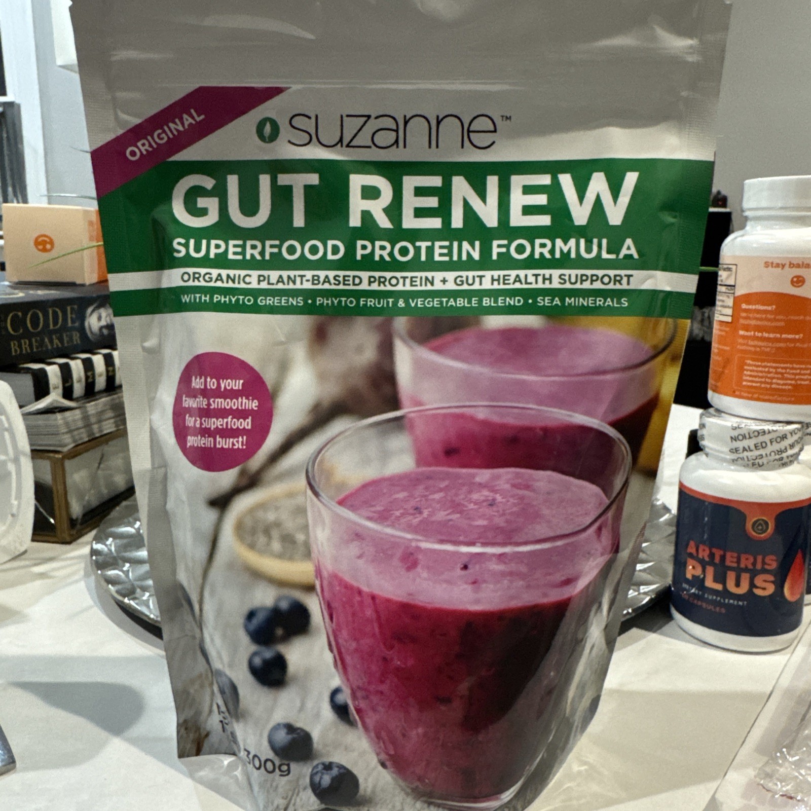 Suzan Original GUT RENEW Superfood Protein Formula 10.58 oz Exp. 07/26 New.
