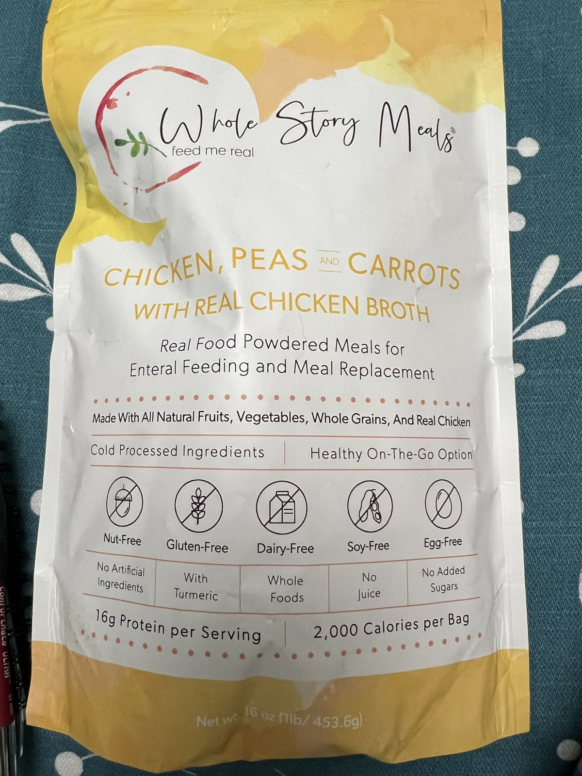 Whole Story Real Food Meal Replacement for Enteral Nutrition. 2,000 calories