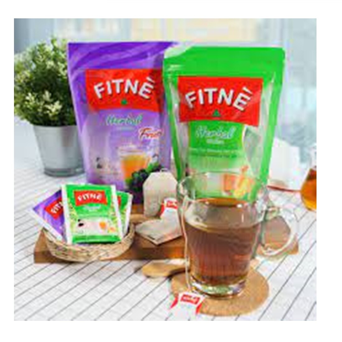Fitne Natural Herbal Infusion Tea Weight Green Diet Detox Slim Laxative 2 x Bags