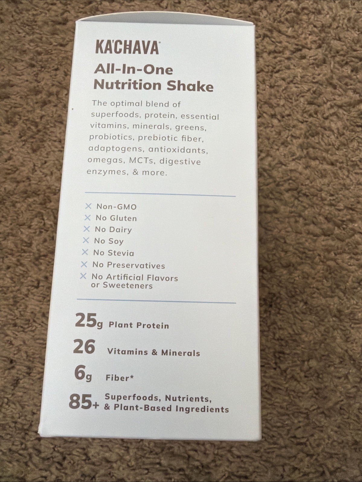 KACHAVA Vanilla THE ALL-IN-ONE NUTRITION SHAKE 5 Single Serving PacketsSep/23/26