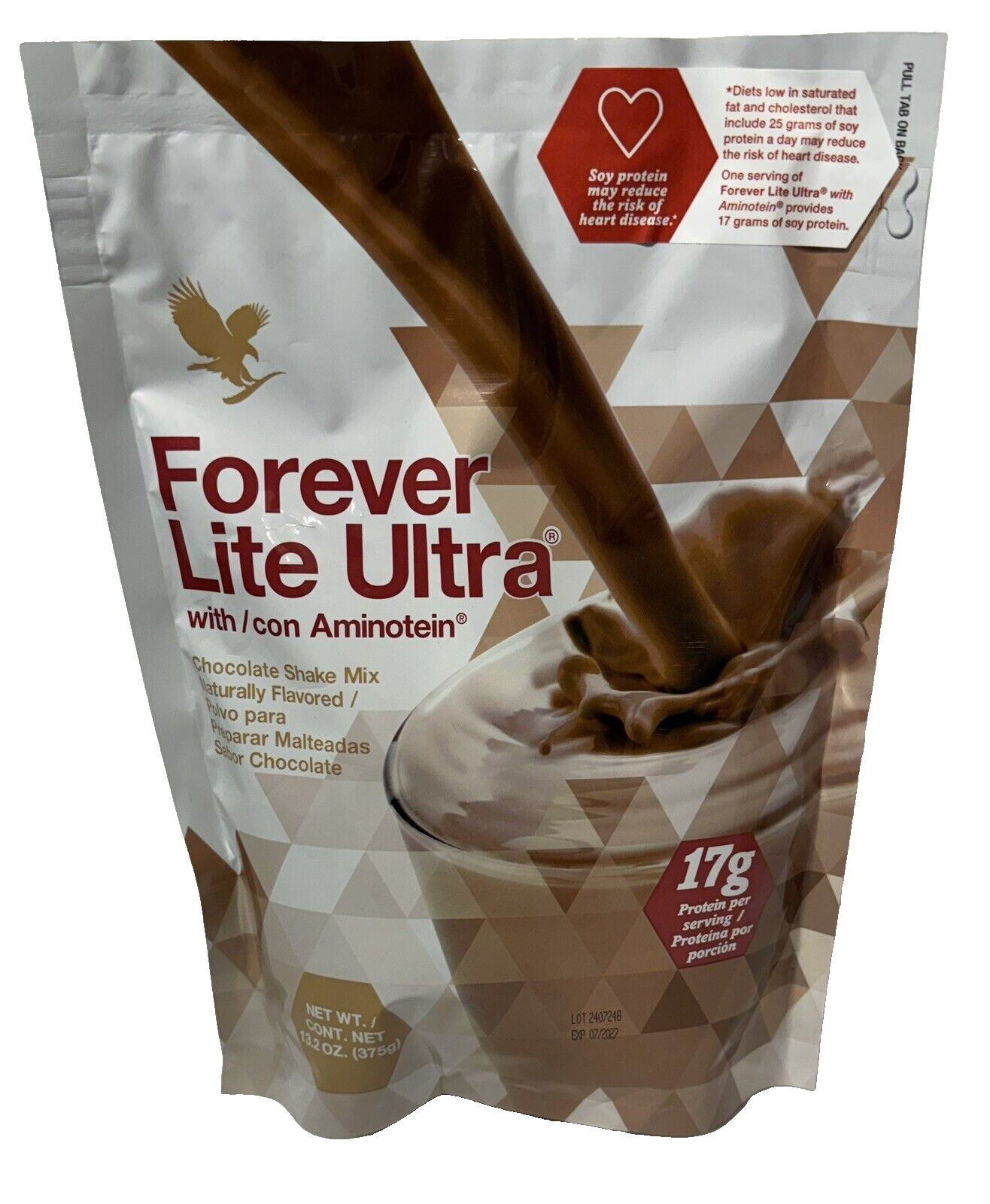 Forever Lite Ultra CHOCOLATE SHAKE MIX with Aminotein FREE SHIPPING