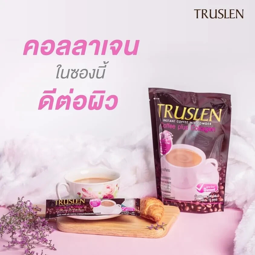 6x Truslen Coffee Mix Plus Collagen Weight Loss Sugar Free Low Fat Slimming Body