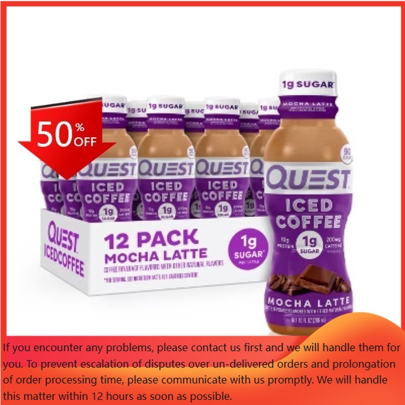 Quest Nutrition Mocha Latte Caffeinated Protein Iced Coffee – 12pk