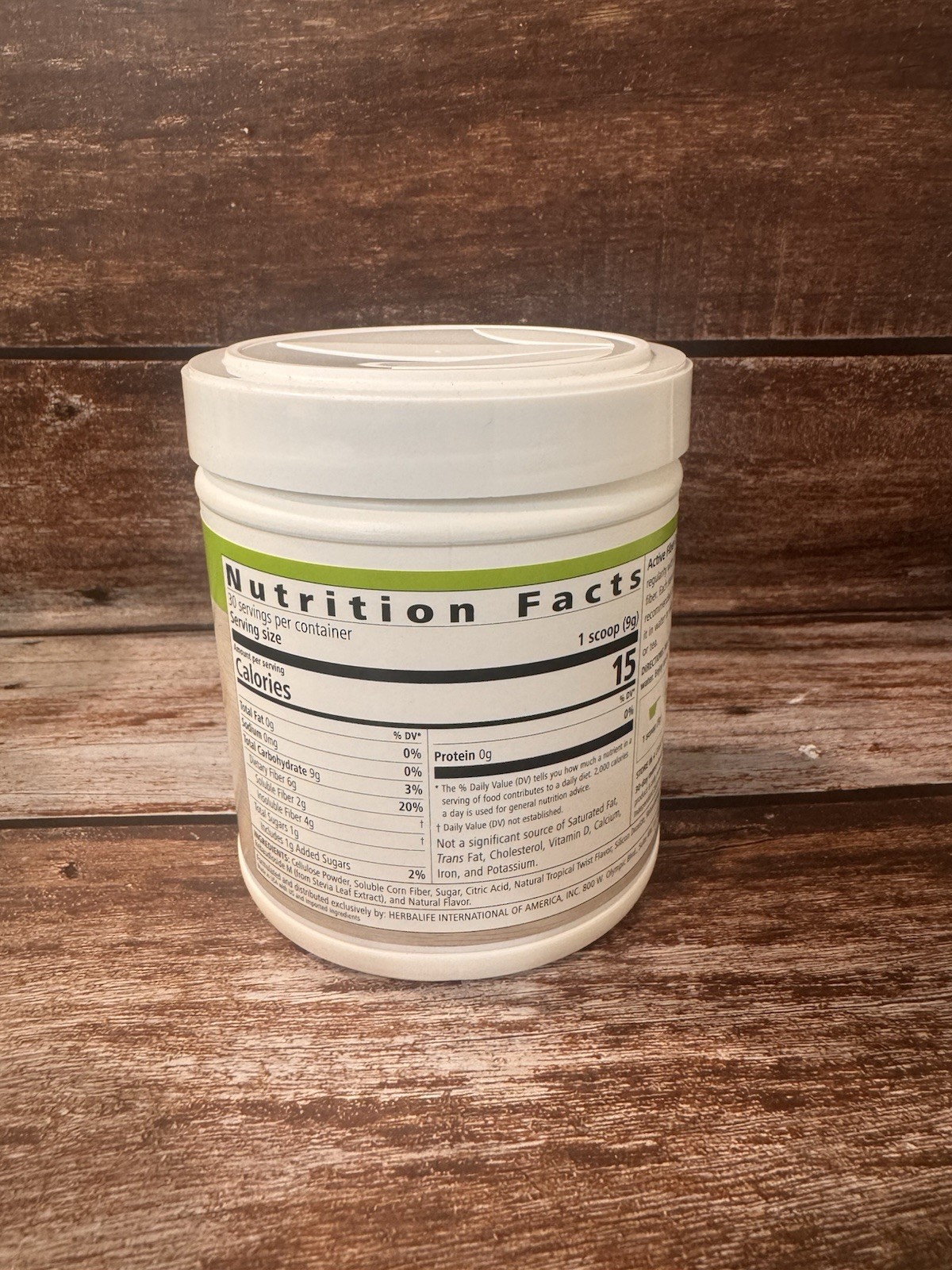 Herbalife Digestive Health Active Fiber Complex Tropical Twist -9.5 oz EXP:11/27