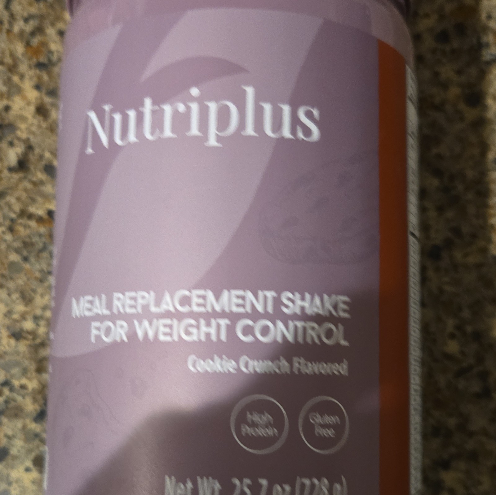 Nutriplus High Protein Gluten-Free Meal Replacement Shake Cookie Crunch 25.7oz