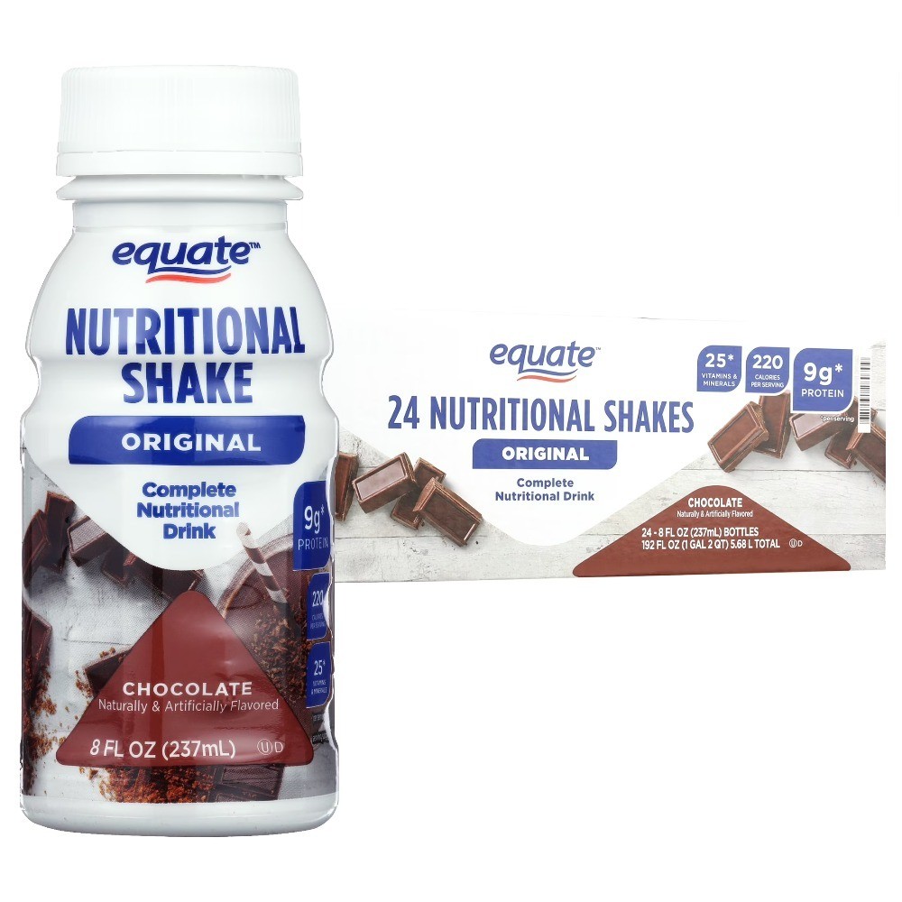 Chocolate Nutritional Meal Replacement Shake Drink 8 fl oz Pack of 24