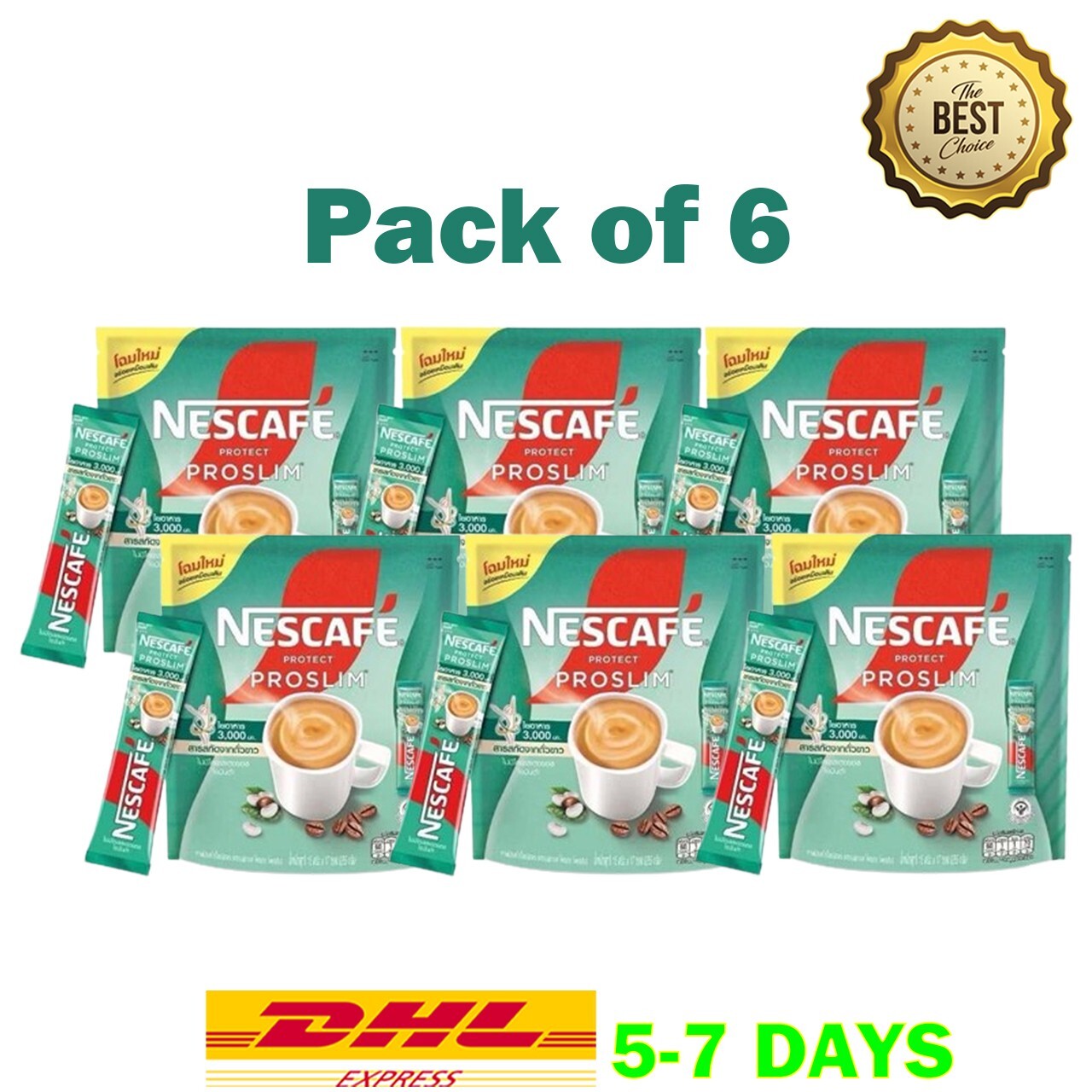 X6 Premium Nescafe Proslim Instant Coffee Mix Fiber 3,000 mg Weight Control Low
