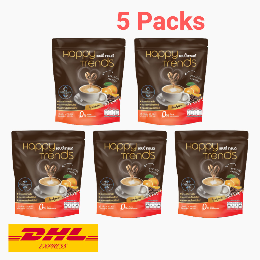 5x Happy Trends Coffee 32 in 1 Mix Collagen Weight Management Nourish Skin Bone