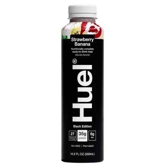 Meal Replacement Shake High Protein Drink Strawberry Banana 16.9 oz 12 Pack Huel