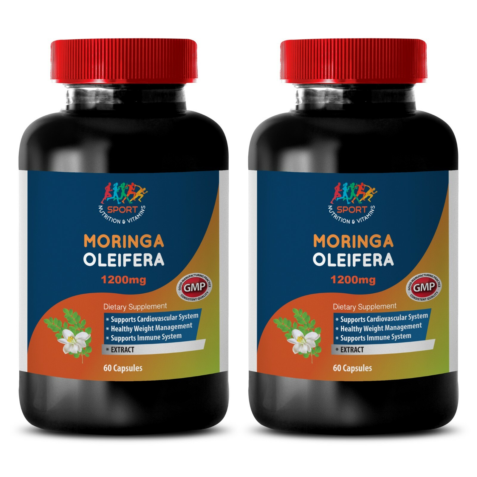 Fat Burner – Super Food – Moringa Oliefera Extract 1200mg – 2 Bot 120 Ct