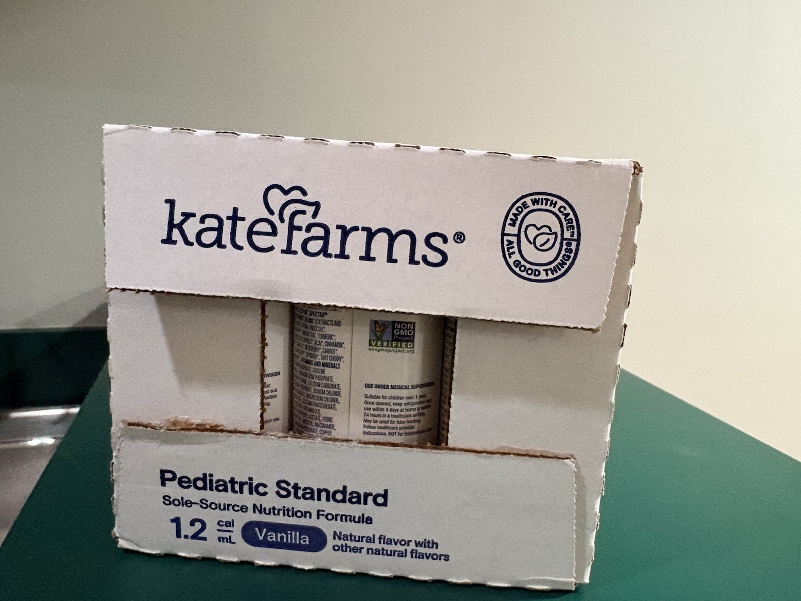 4 Case Kate Farms Pediatric Standard 1.2 cal/mL Vanilla 8.45 fl oz Exp 07/ 2026