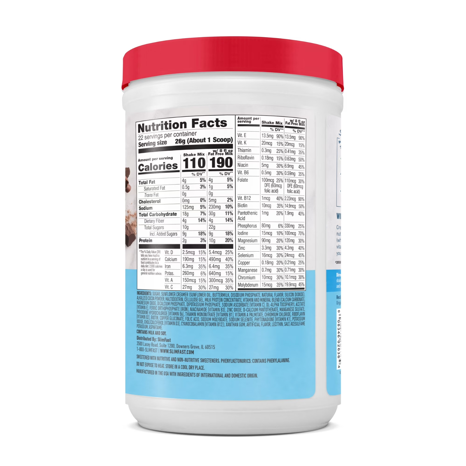 Slimfast Original Meal Replacement Shake Mix, Rich Chocolate Royale, 20.18 Oz, 2