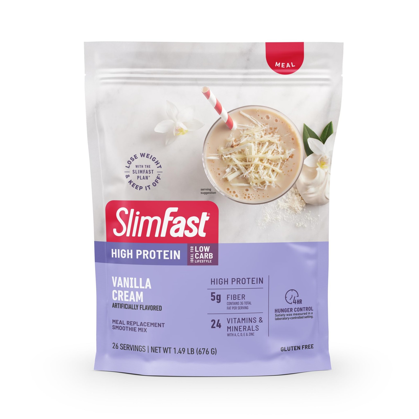 SlimFast High Protein Meal Replacement Powder, 26 Servings, Advanced Nutritio…