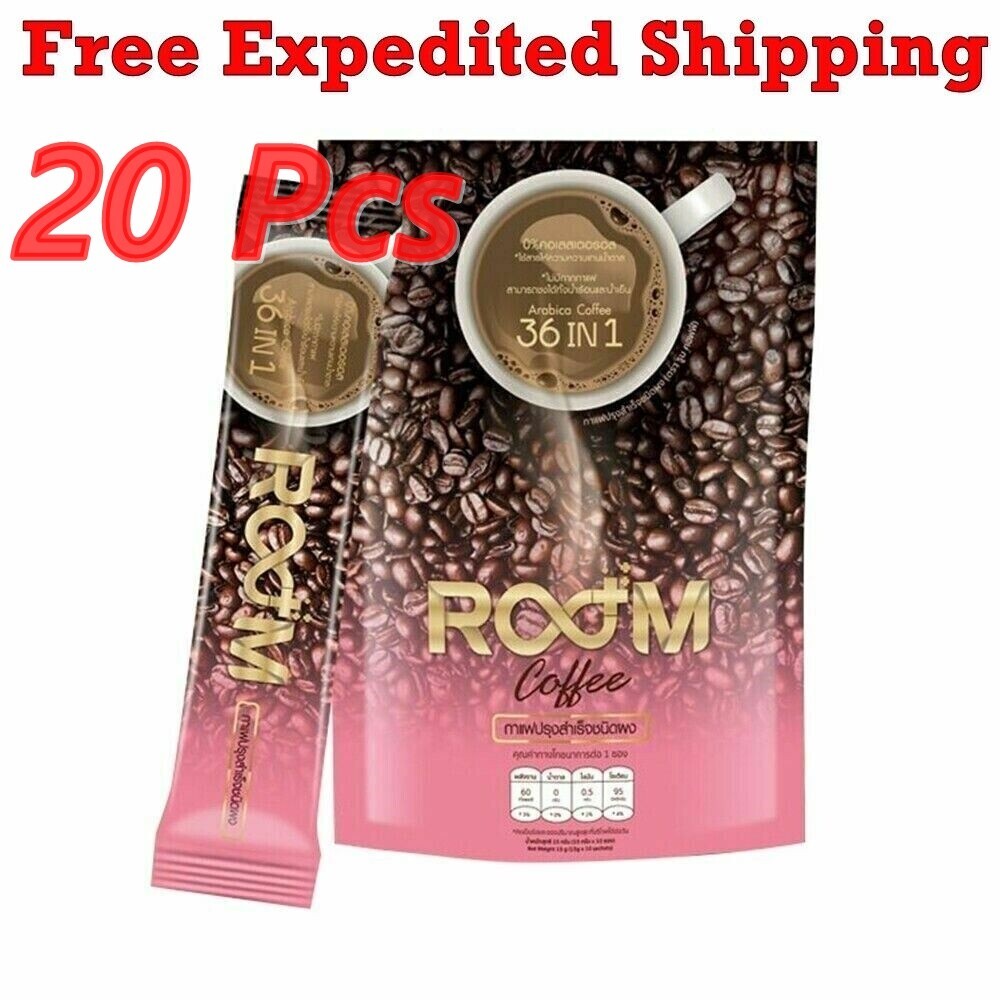 Room Authentic Arabica Coffee 36 in 1 Weight Loss Detox Boost Burn Sugar Fat 0%