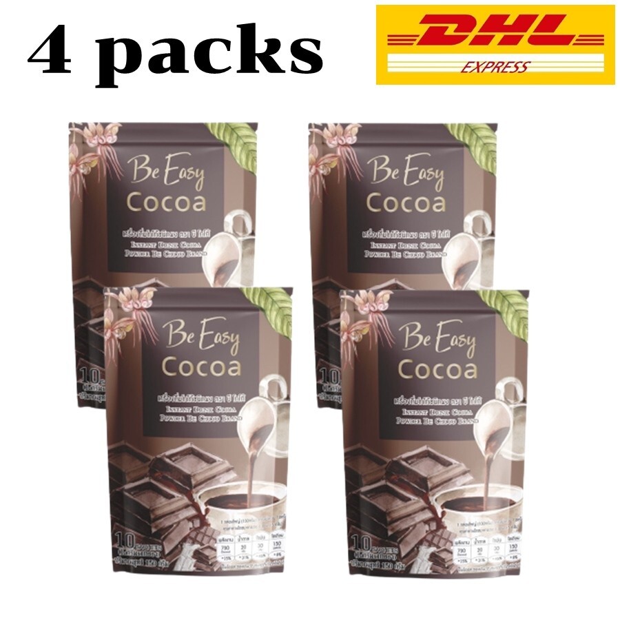 4 x Be Easy Cocoa Instant Cocoa Powder Ready Diet Drink Weight Control Burn Fat