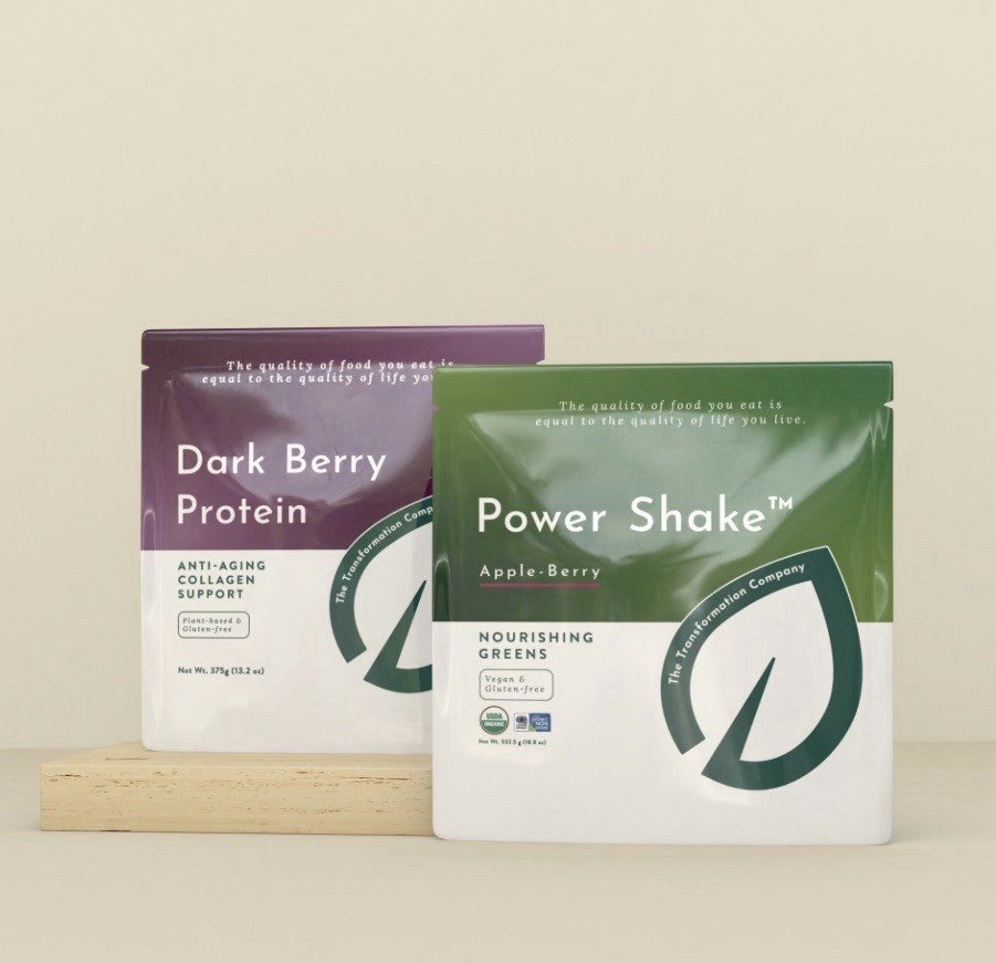 Purium Power Shake Apple-Berry & Dark Berry Protein Powder – 2 Pack 15 Serv