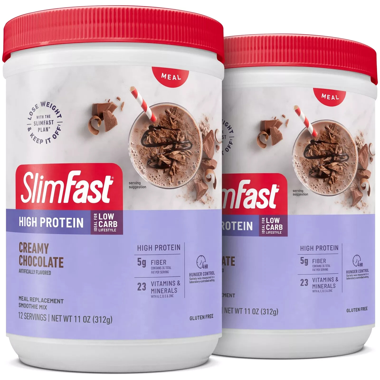 SlimFast High Protein Meal Replacement Shake Powder 12 Servings Pack of 2 Adv…